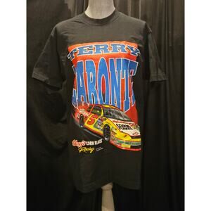 Vintage 1996 NASCAR Terry Labonte Corn Flakes 2 Sided Shirt Size Large-USA Made